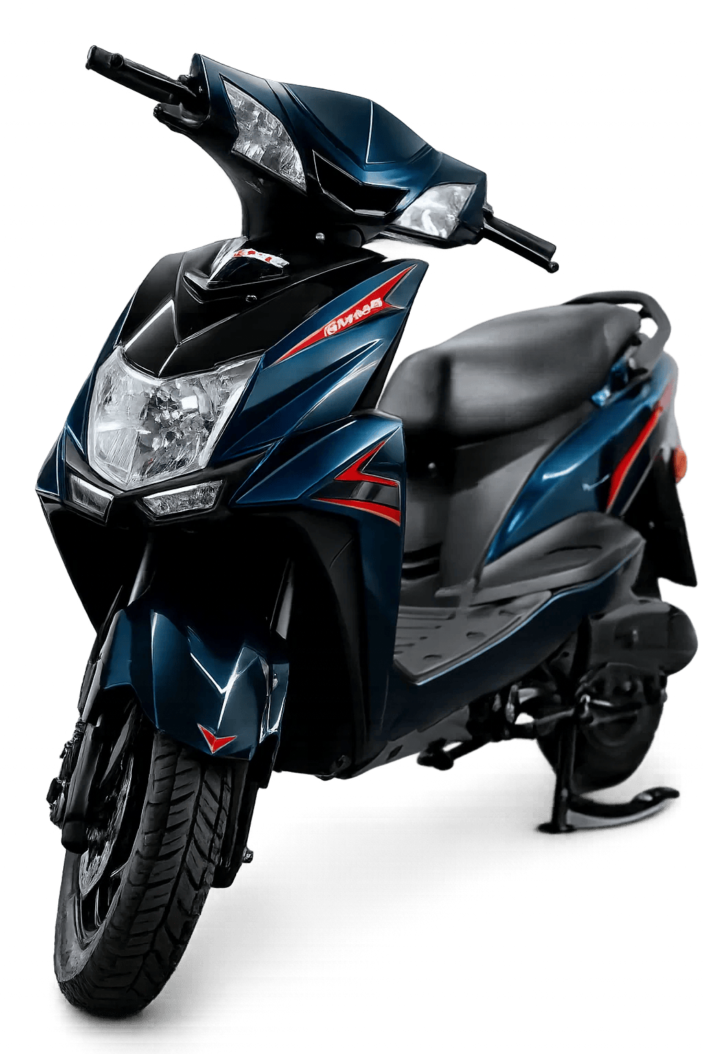 Blue Dream EV G80 Spark Sports Style electric scooter on black background